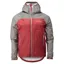 OMM Halo+ Men's Waterproof Running Jacket in Dark Red/Grey